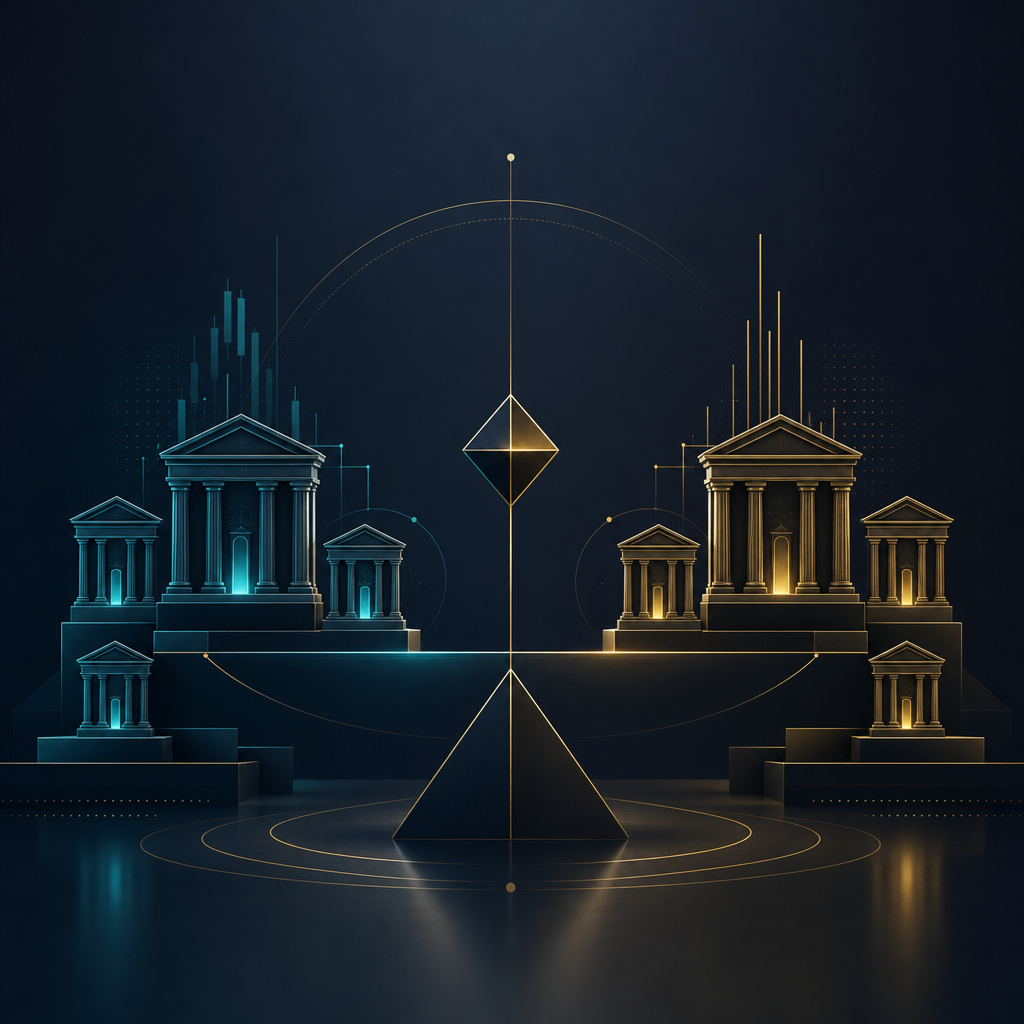 Binance 决策框架抽象示意图（编辑用插图）